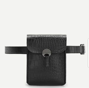 Faux Croc Belt Bag /Fanny Pack